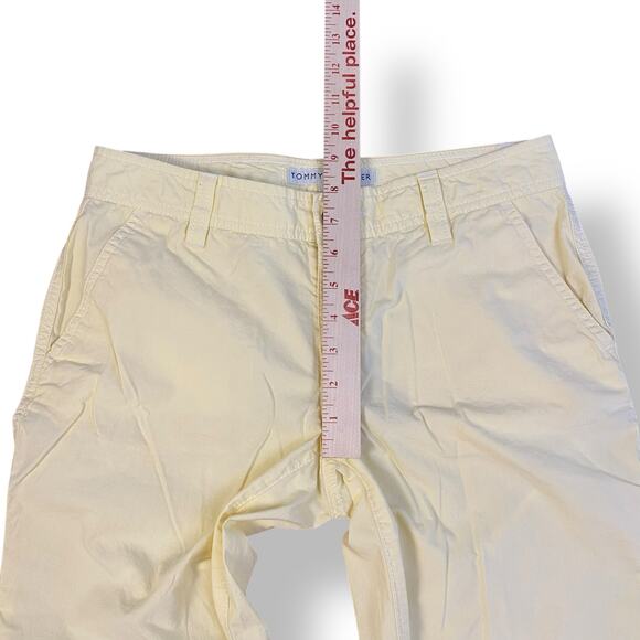 Tommy Hilfiger Y2K Low Rise Carpenter Ankle Pants Womens Size 4 Yellow - Picture 4 of 10